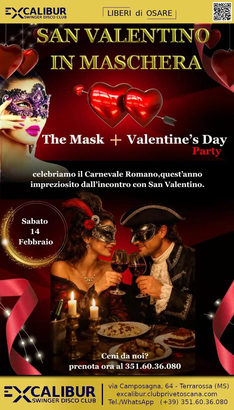 Swinger club prive event The mask & Valentine’s Day party